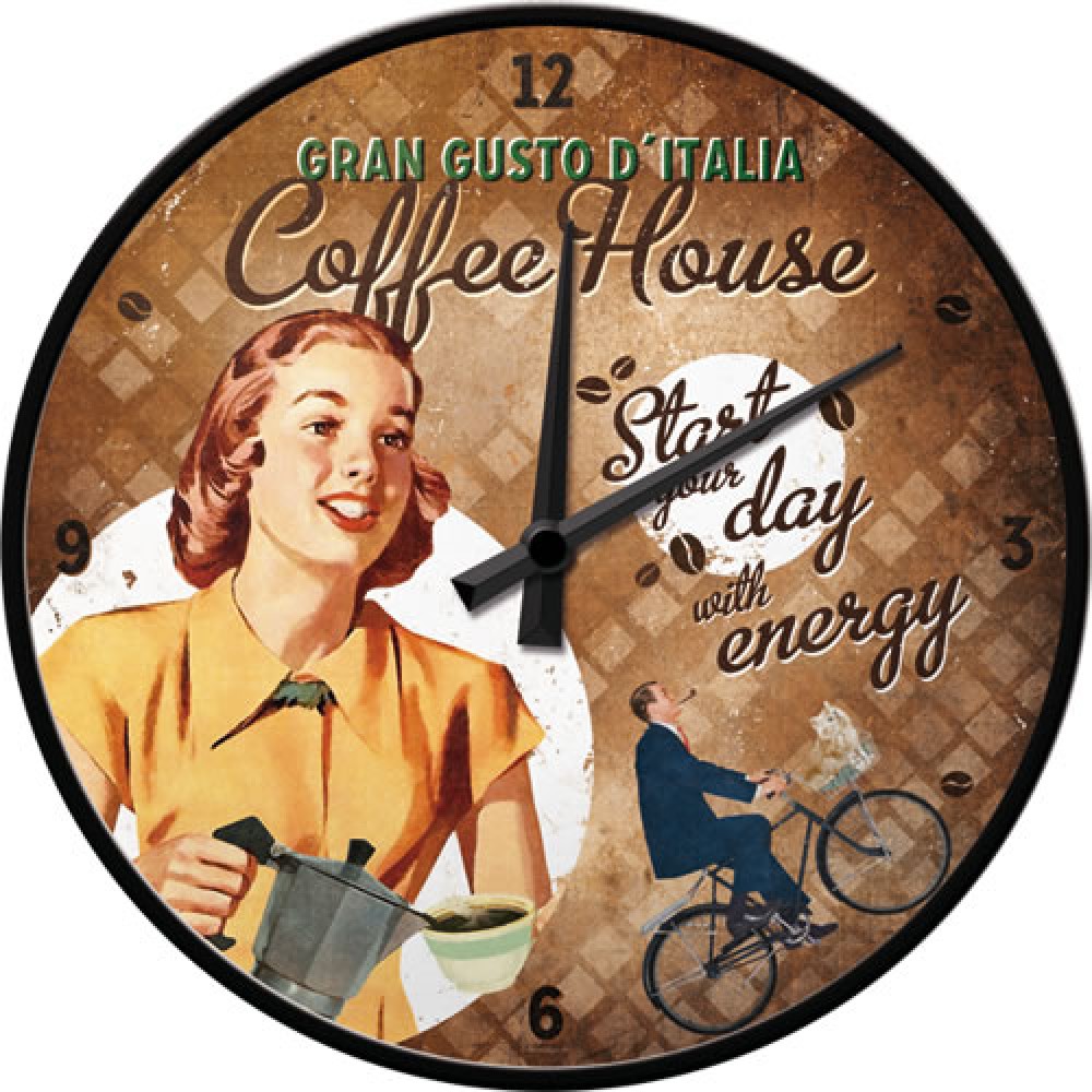 Ceas de perete - Coffee House - Ø31 cm